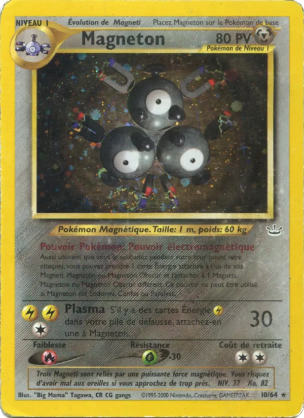 Carte Pokémon Magnéton de l'extension Neo Revelation