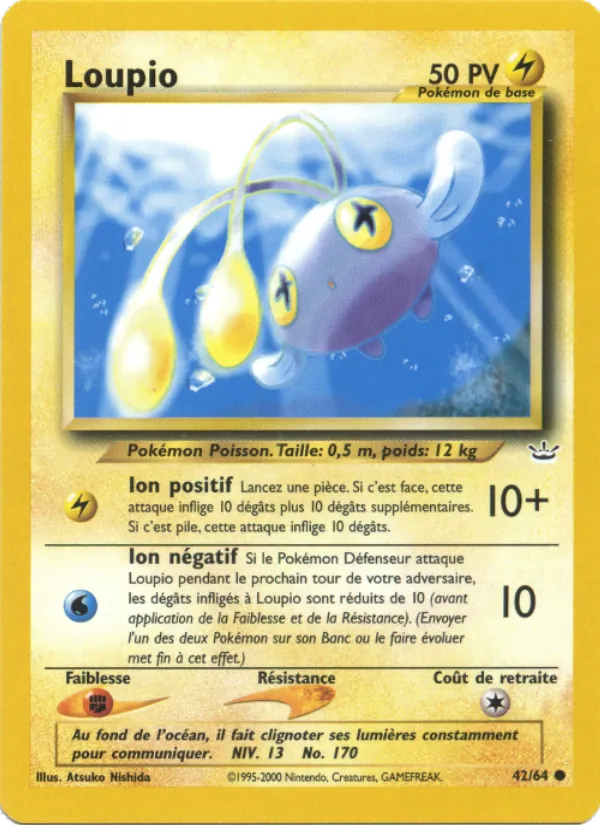 Carte Pokémon Loupio de l'extension Neo Revelation