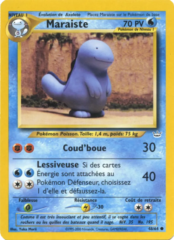 Carte Pokémon Maraiste de l'extension Neo Revelation