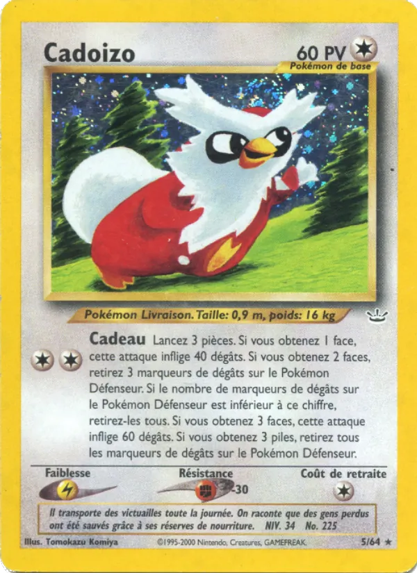 Carte Pokémon Cadoizo de l'extension Neo Revelation