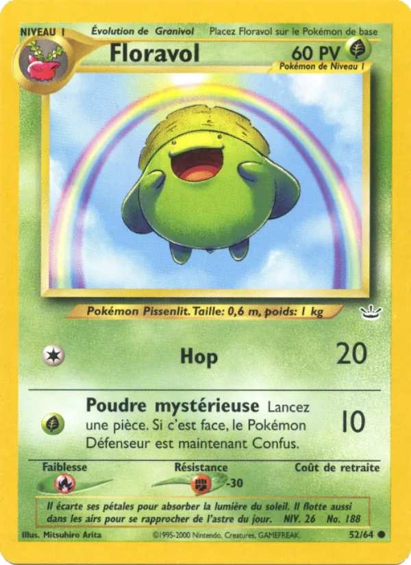 Carte Pokémon Floravol de l'extension Neo Revelation
