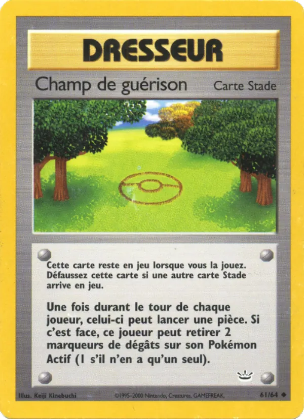 Carte Pokémon Champ de guérison de l'extension Neo Revelation