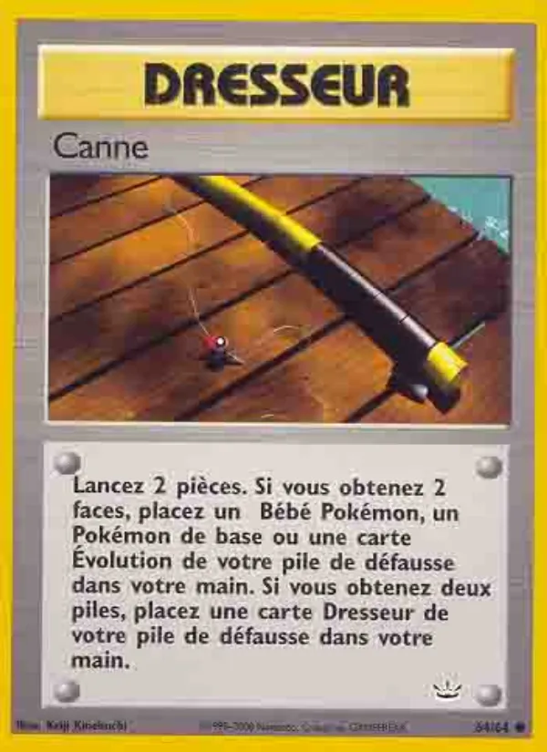 Carte Pokémon Canne de l'extension Neo Revelation