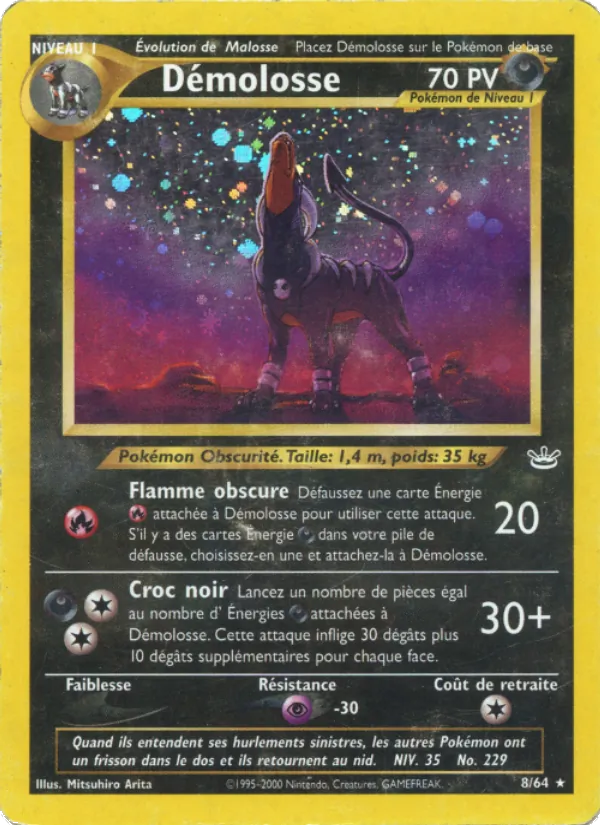 Carte Pokémon Démolosse de l'extension Neo Revelation