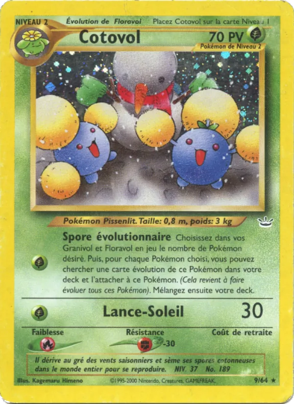 Carte Pokémon Cotovol de l'extension Neo Revelation