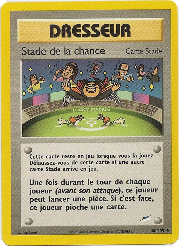 Carte Pokémon Stade de la chance de l'extension Neo Destiny