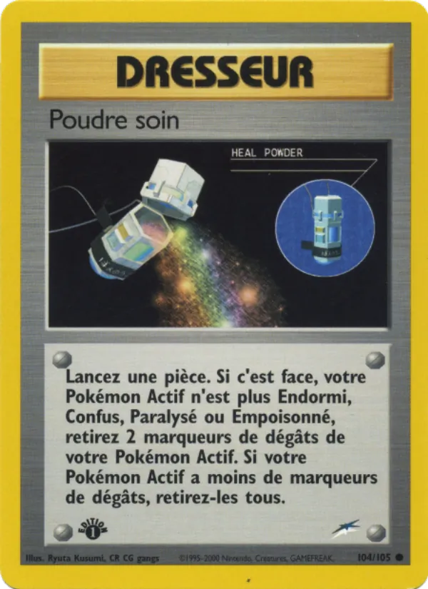 Carte Pokémon Poudre soin de l'extension Neo Destiny