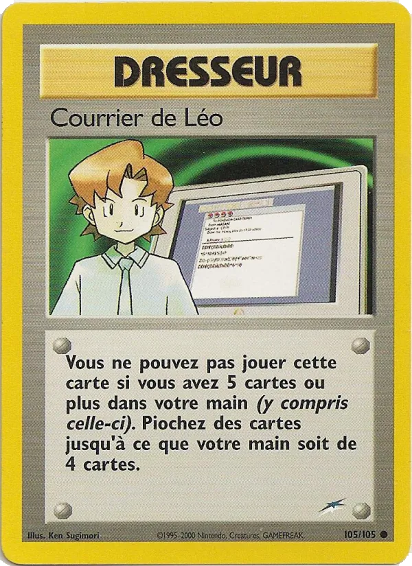 Carte Pokémon Courrier de Léo de l'extension Neo Destiny