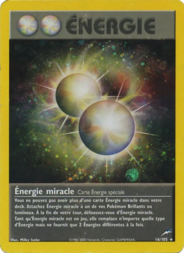 Carte Pokémon Énergie miracle de l'extension Neo Destiny