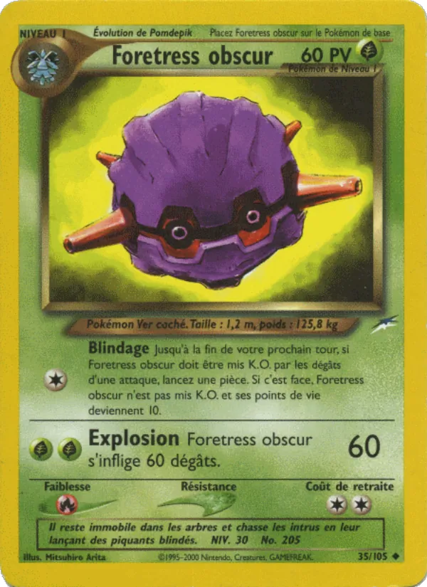 Carte Pokémon Foretress obscur de l'extension Neo Destiny
