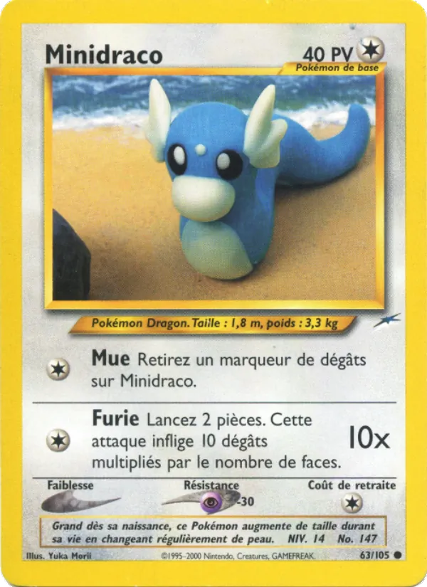 Carte Pokémon Minidraco de l'extension Neo Destiny