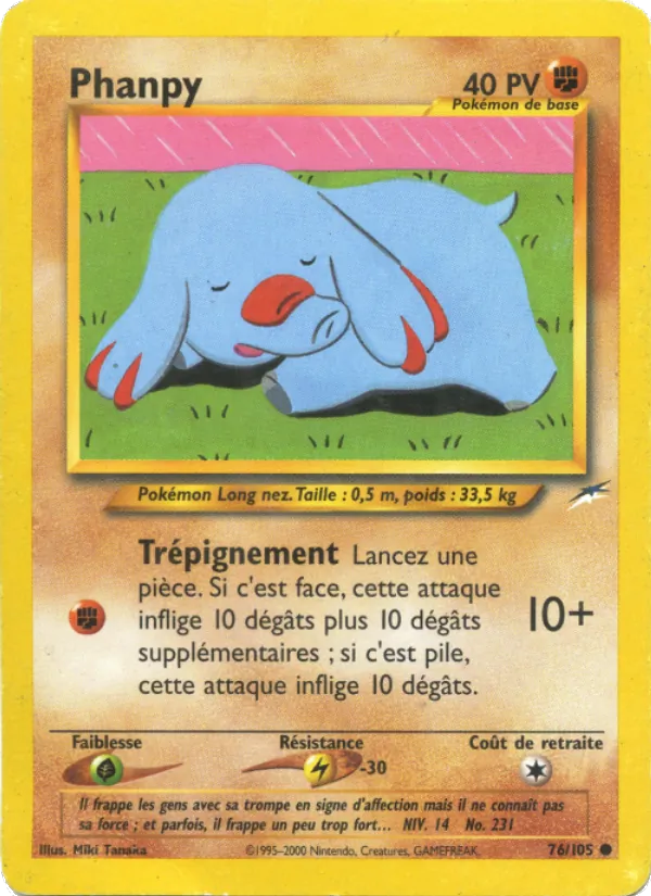Carte Pokémon Phanpy de l'extension Neo Destiny