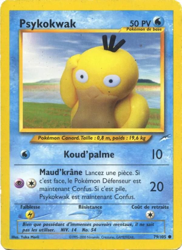 Carte Pokémon Psykokwak de l'extension Neo Destiny