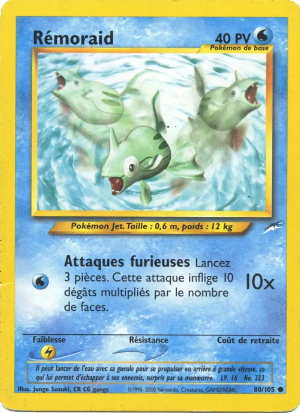 Carte Pokémon Rémoraid de l'extension Neo Destiny