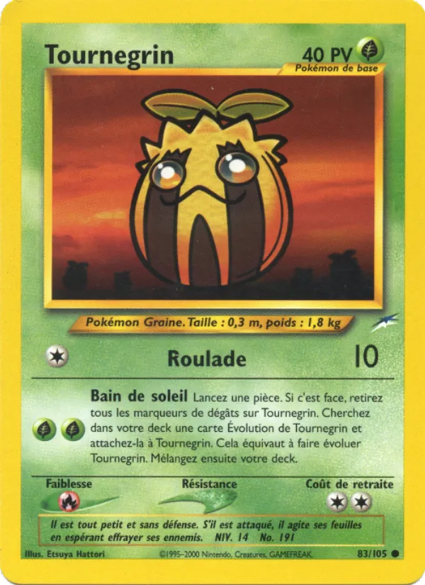 Carte Pokémon Tournegrin de l'extension Neo Destiny