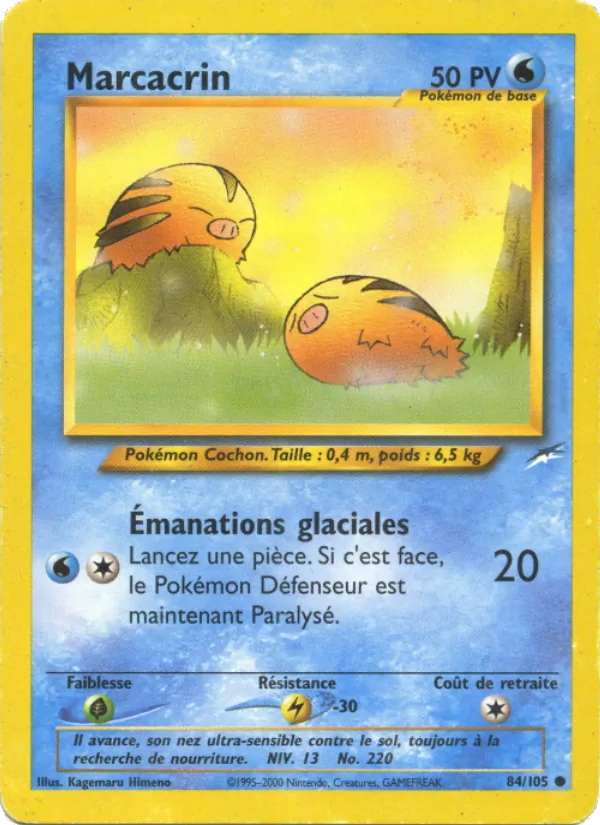 Carte Pokémon Marcacrin de l'extension Neo Destiny