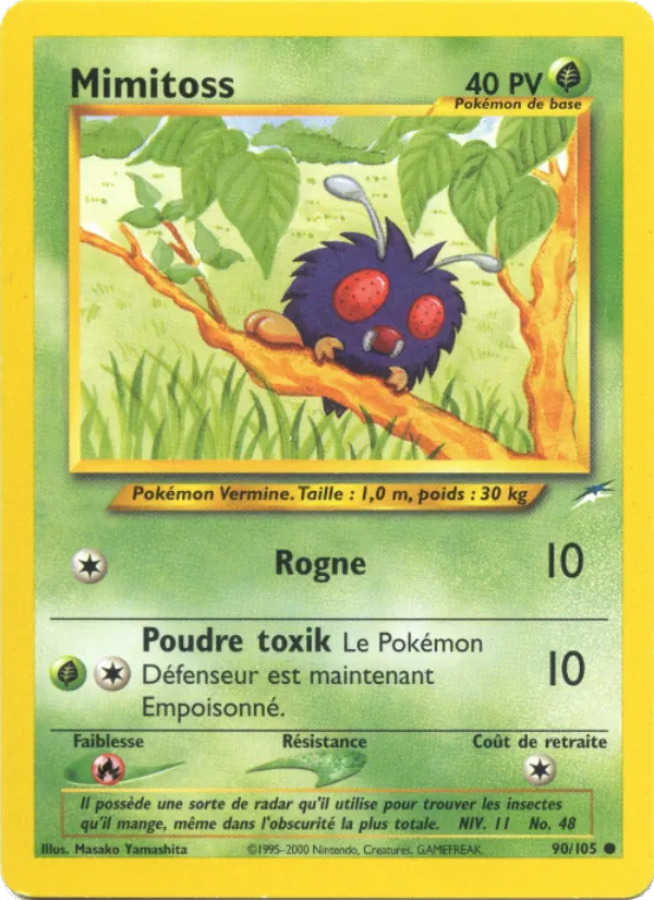 Carte Pokémon Mimitoss de l'extension Neo Destiny
