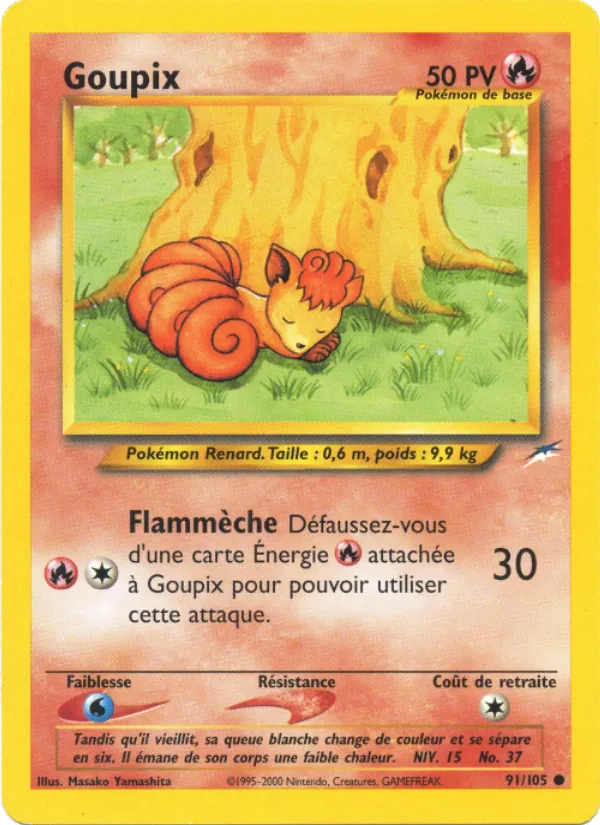 Carte Pokémon Goupix de l'extension Neo Destiny