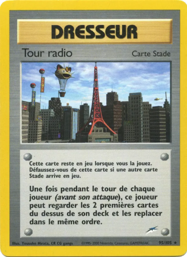 Carte Pokémon Tour radio de l'extension Neo Destiny
