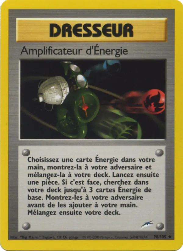 Carte Pokémon Amplificateur d'Énergie de l'extension Neo Destiny