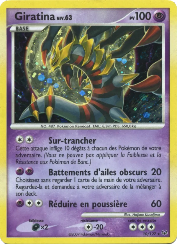 Carte Pokémon Giratina de l'extension Platine