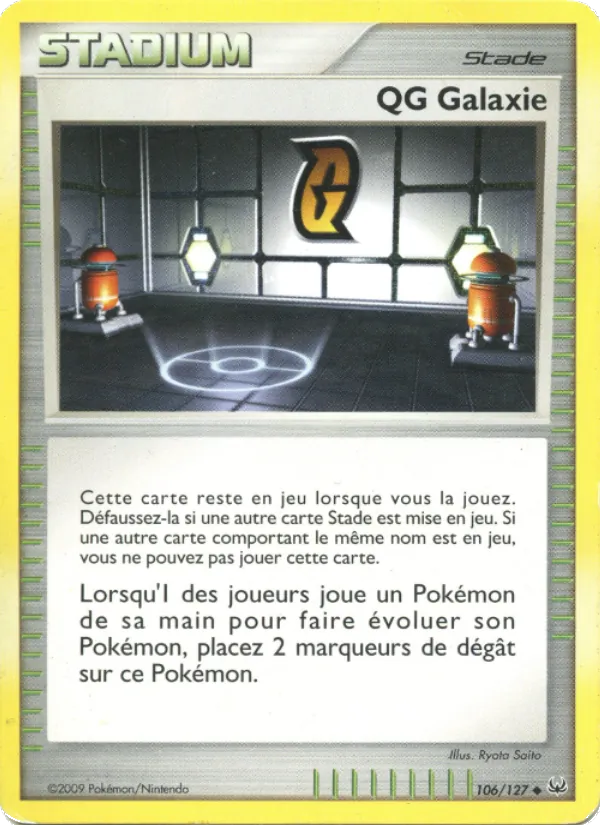 Carte Pokémon QG Galaxie de l'extension Platine