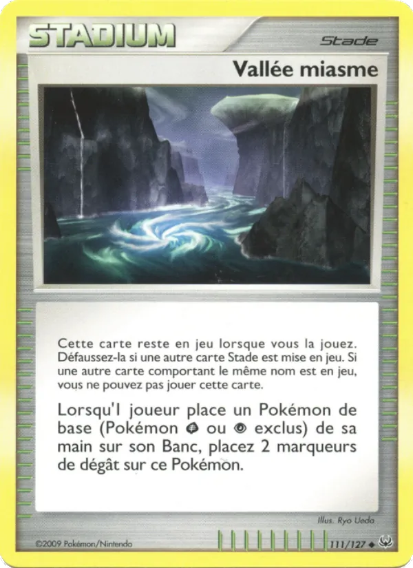 Carte Pokémon Vallée miasme de l'extension Platine
