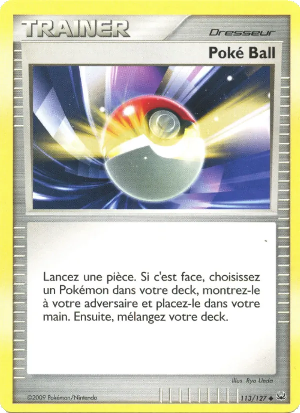Carte Pokémon Poké Ball de l'extension Platine