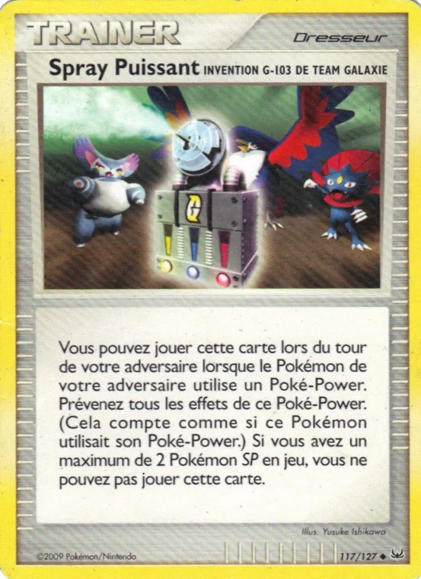 Carte Pokémon Spray Puissant Invention G-103 de Team Galaxie de l'extension Platine