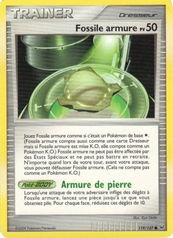 Carte Pokémon Fossile Armure de l'extension Platine