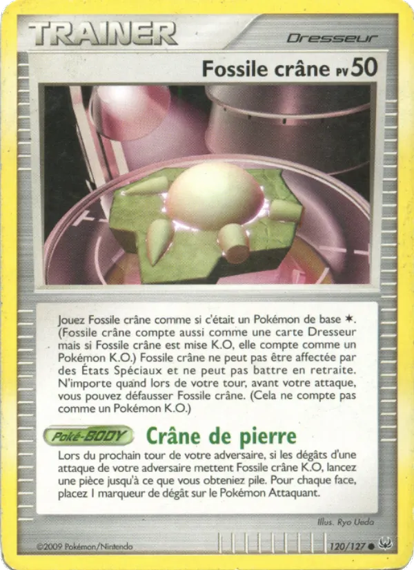 Carte Pokémon Fossile Crâne de l'extension Platine