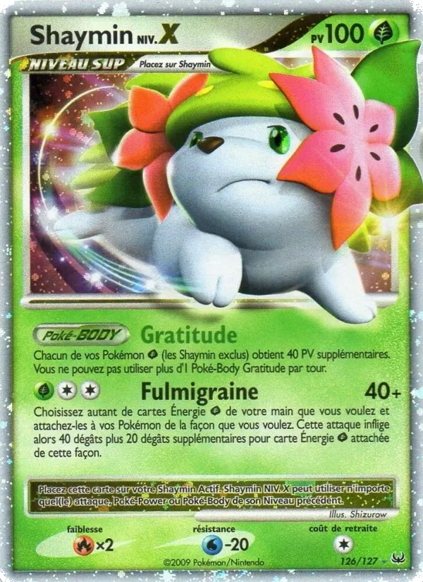 Carte Pokémon Shaymin de l'extension Platine