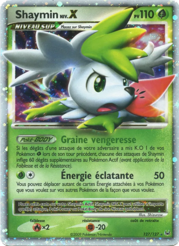 Carte Pokémon Shaymin de l'extension Platine