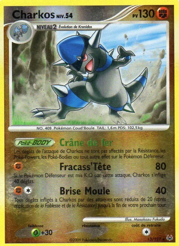 Carte Pokémon Charkos de l'extension Platine