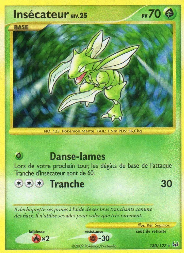 Carte Pokémon Insécateur de l'extension Platine
