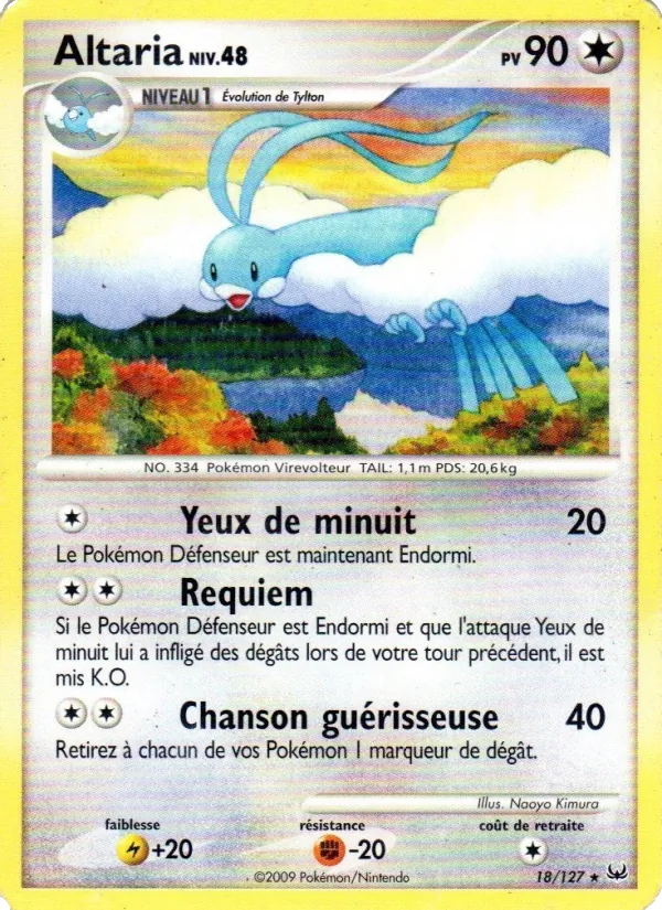 Carte Pokémon Altaria de l'extension Platine