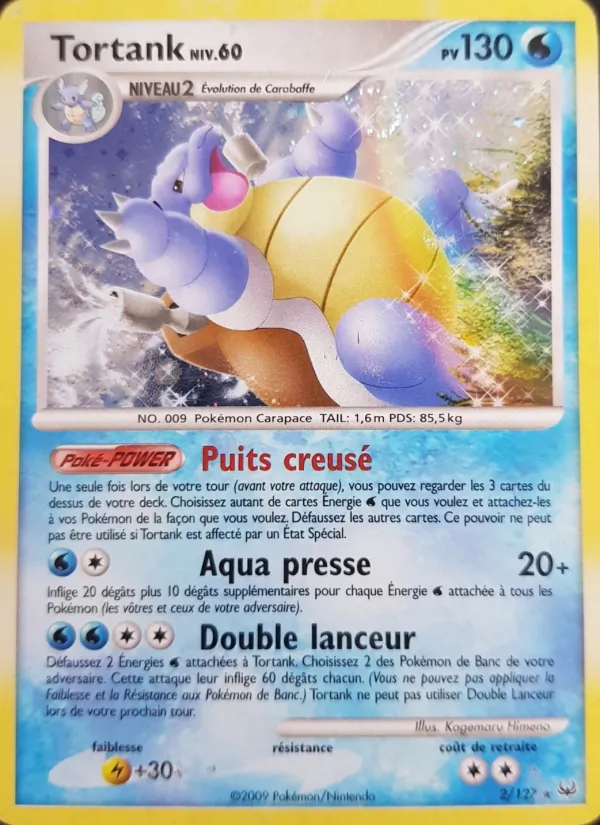 Carte Pokémon Tortank de l'extension Platine
