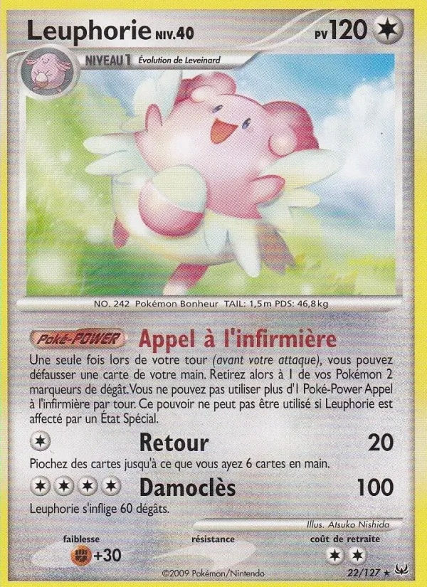 Carte Pokémon Leuphorie de l'extension Platine