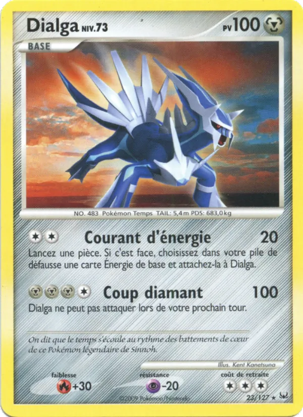 Carte Pokémon Dialga de l'extension Platine