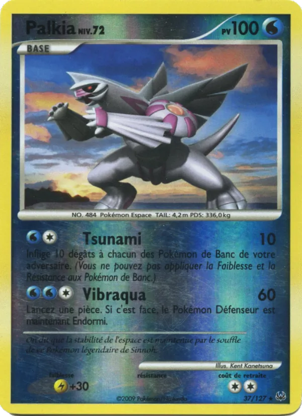 Carte Pokémon Palkia de l'extension Platine