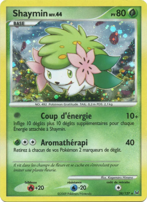 Carte Pokémon Shaymin de l'extension Platine