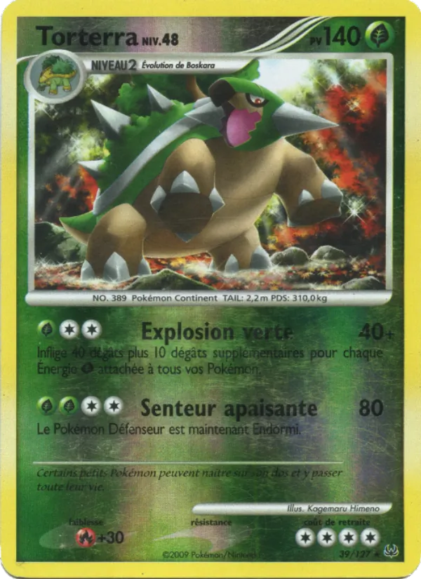 Carte Pokémon Torterra de l'extension Platine