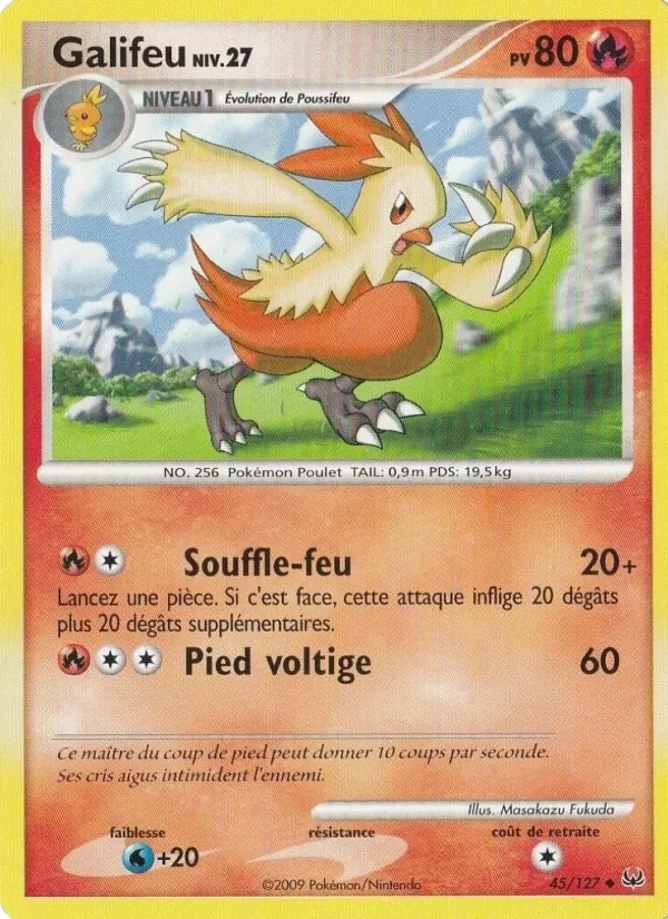 Carte Pokémon Galifeu de l'extension Platine