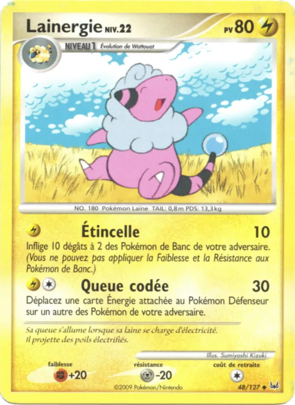 Carte Pokémon Lainergie de l'extension Platine