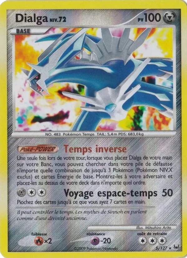 Carte Pokémon Dialga de l'extension Platine