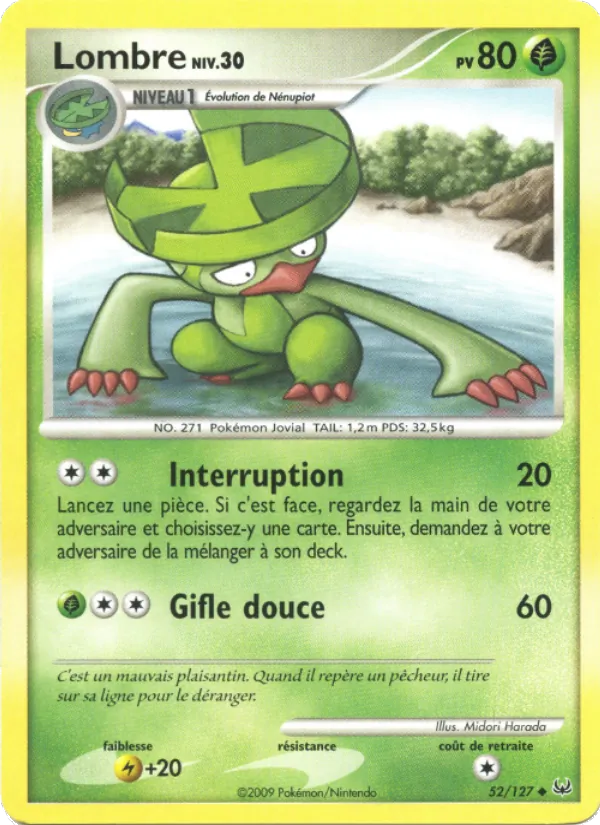 Carte Pokémon Lombre de l'extension Platine