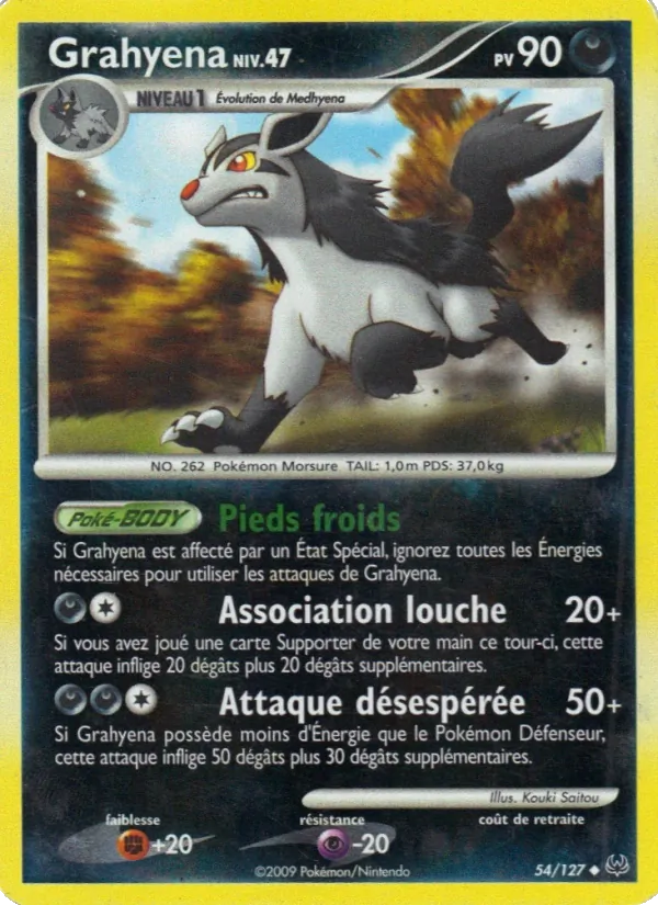 Carte Pokémon Grahyèna de l'extension Platine