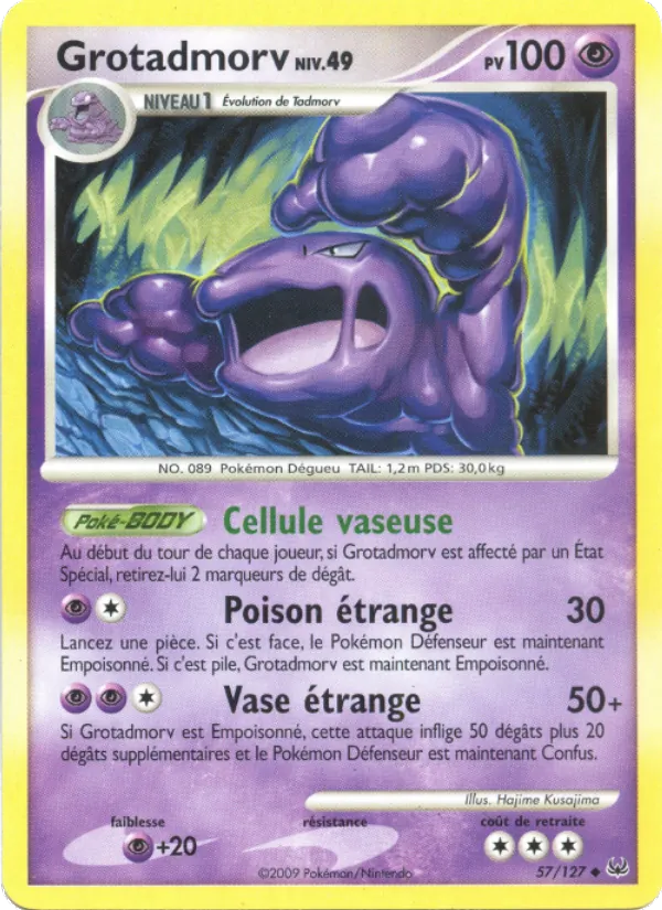 Carte Pokémon Grotadmorv de l'extension Platine