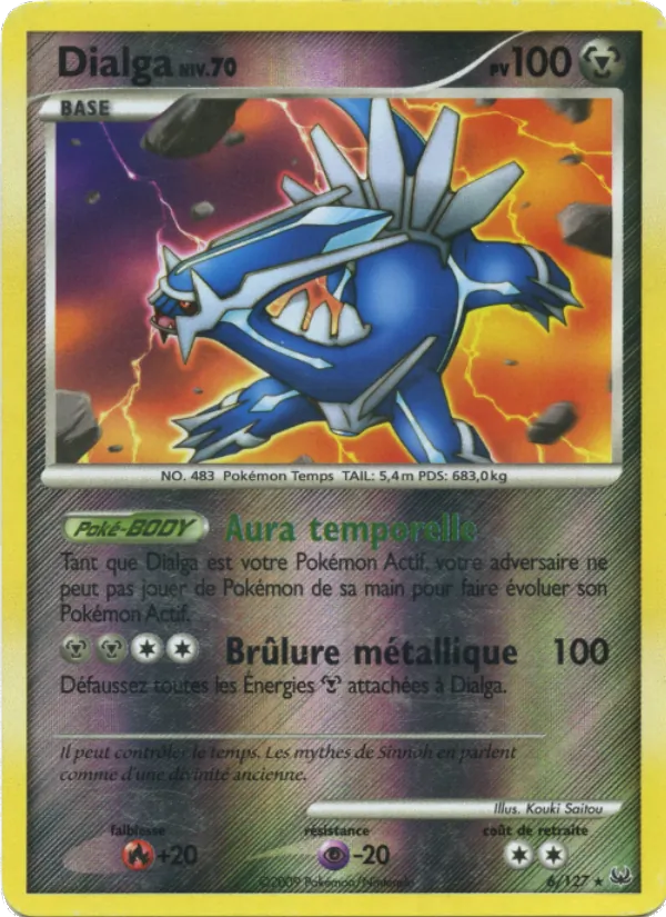 Carte Pokémon Dialga de l'extension Platine