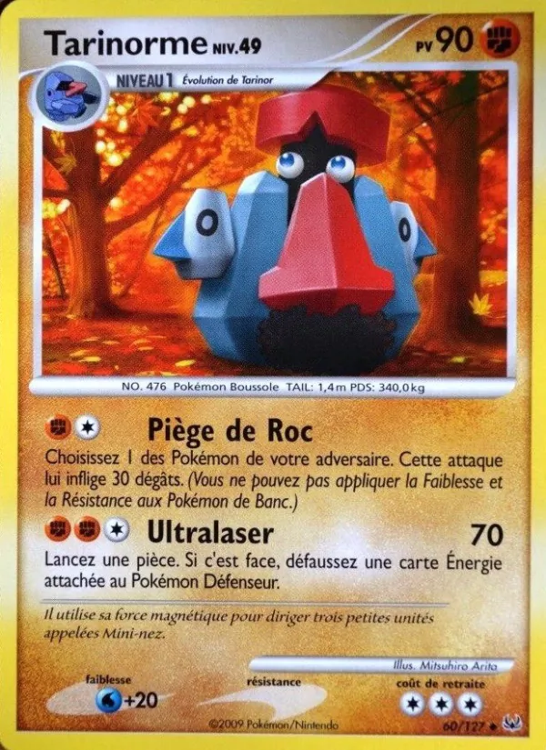 Carte Pokémon Tarinorme de l'extension Platine